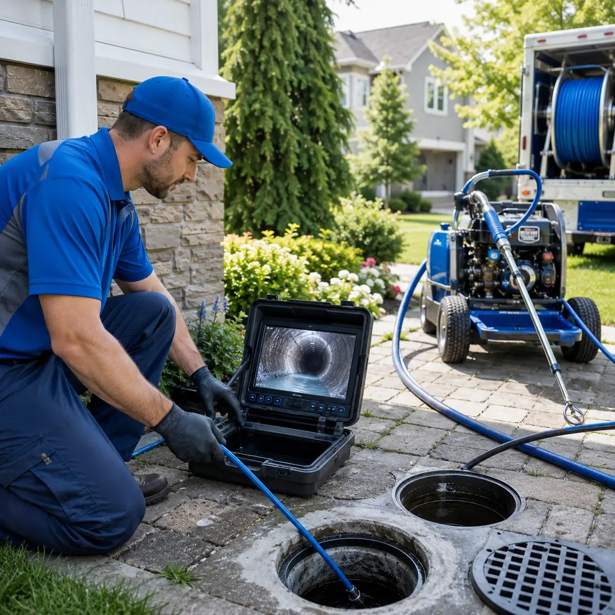 Outdoor drain cleaning professionals serving Hollandale, WI